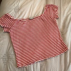 Striped crop top